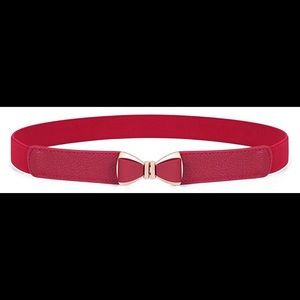 Red waist belt